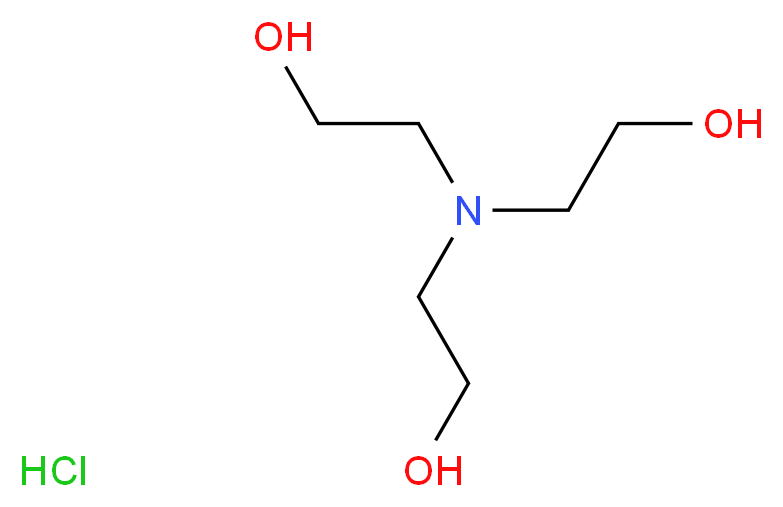 TRIETHANOLAMINE HYDROCHLORIDE_分子结构_CAS_637-39-8)