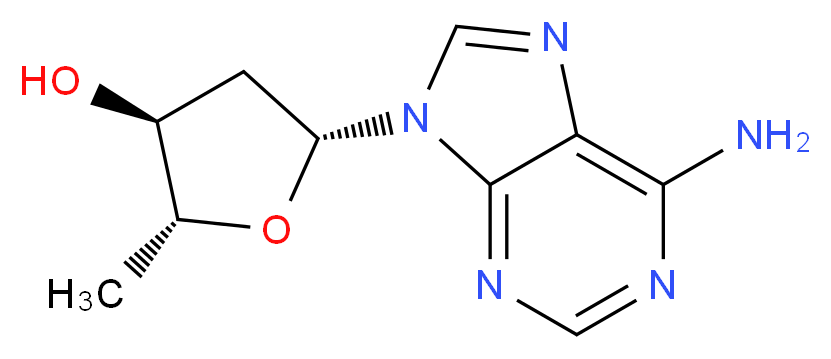 2′,5′-Dideoxyadenosine_分子结构_CAS_6698-26-6)