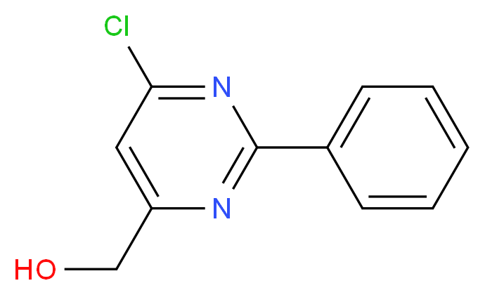 (6-chloro-2-phenylpyrimidin-4-yl)methanol_分子结构_CAS_325685-75-4