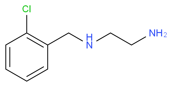 (2-aminoethyl)[(2-chlorophenyl)methyl]amine_分子结构_CAS_6241-46-9