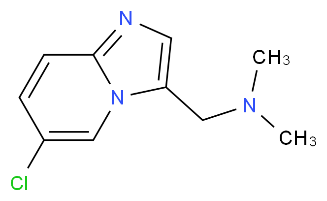 (6-Chloroimidazo[1,2-a]pyridin-3-yl)-N,N-dimethylmethanamine_分子结构_CAS_)