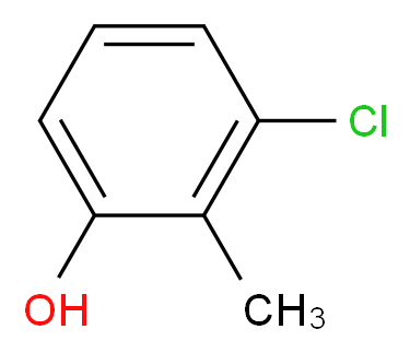 3-chloro-2-methylphenol_分子结构_CAS_3260-87-5