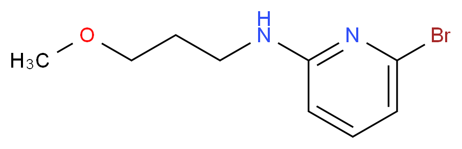6-bromo-N-(3-methoxypropyl)pyridin-2-amine_分子结构_CAS_92623-83-1