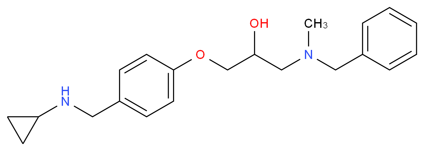 1-[benzyl(methyl)amino]-3-{4-[(cyclopropylamino)methyl]phenoxy}-2-propanol_分子结构_CAS_)