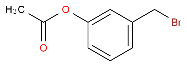 3-(Bromomethyl)phenyl acetate_分子结构_CAS_)