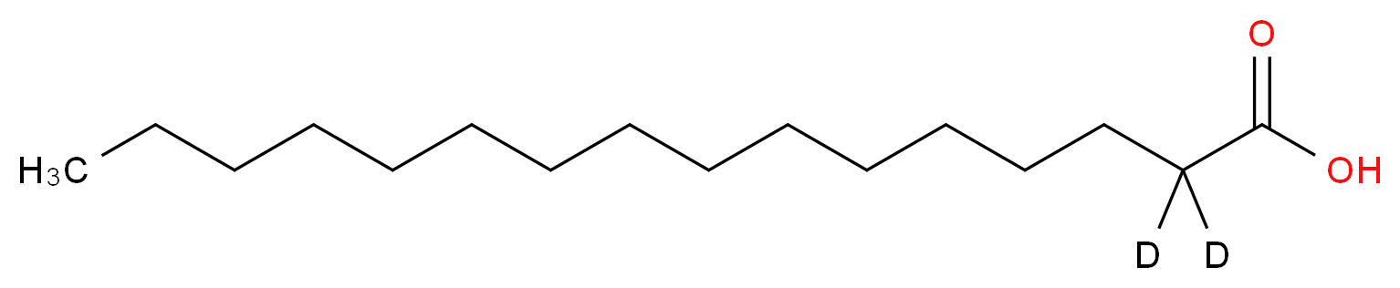 (2,2-<sup>2</sup>H<sub>2</sub>)hexadecanoic acid_分子结构_CAS_62689-96-7