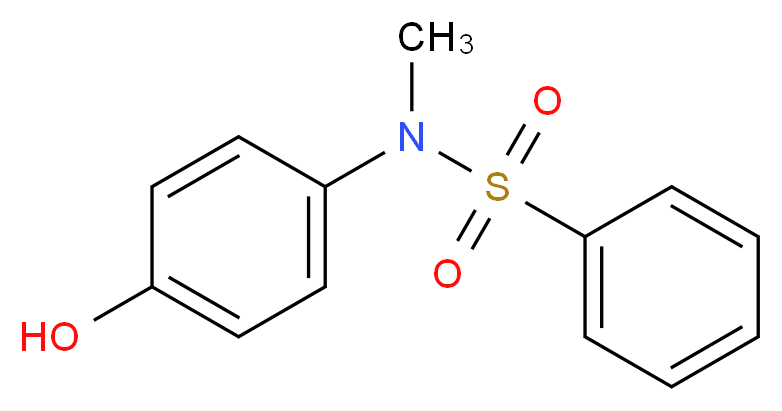 N-(4-Hydroxy-phenyl)-N-methyl-benzenesulfonamide_分子结构_CAS_34523-31-4)