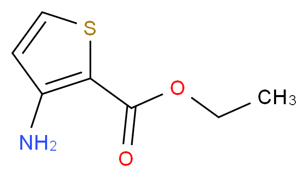 ETHYL 3-AMINOTHIOPHENE-2-CARBOXYLATE_分子结构_CAS_22288-78-4)