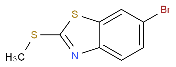 6-bromo-2-(methylsulfanyl)-1,3-benzothiazole_分子结构_CAS_474966-97-7