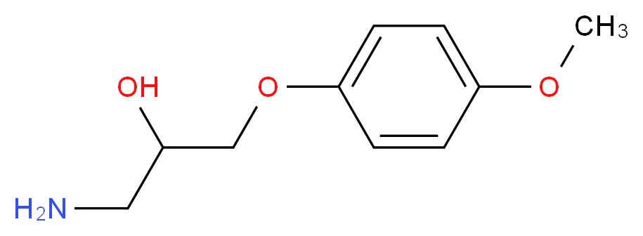 4-(3-Amino-2-hydroxypropoxy)anisole_分子结构_CAS_5002-93-7)