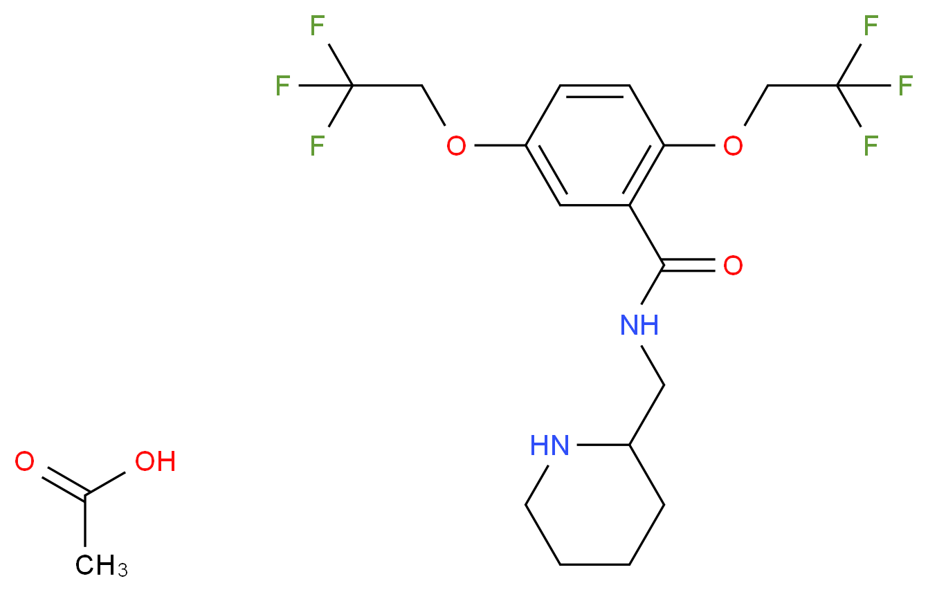 Flecainide acetate salt_分子结构_CAS_54143-56-5)