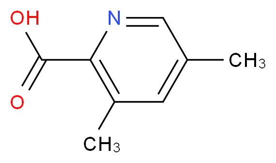 3,5-Dimethylpyridine-2-carboxylic acid_分子结构_CAS_4733-68-0)