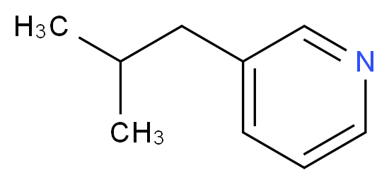 3-(2-methylpropyl)pyridine_分子结构_CAS_14159-61-6