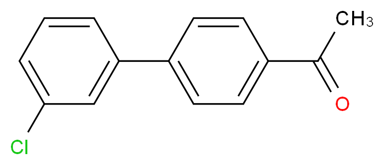 1-(3'-Chloro-[1,1'-biphenyl]-4-yl)ethanone_分子结构_CAS_5002-13-1)