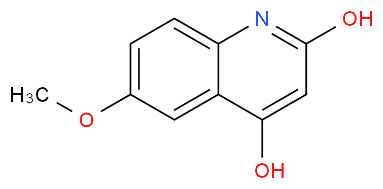 6-methoxyquinoline-2,4-diol_分子结构_CAS_14300-45-9