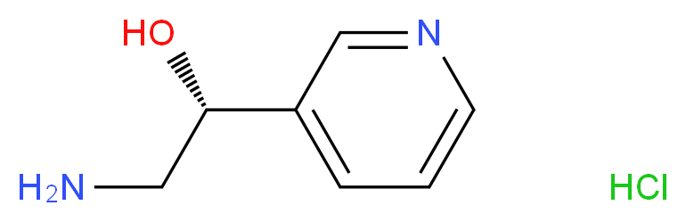 (R)-2-Amino-1-(pyridin-3-yl)ethanol hydrochloride_分子结构_CAS_1038594-01-2)