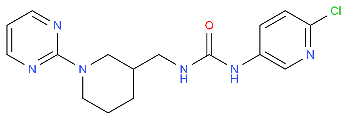 N-(6-chloropyridin-3-yl)-N'-[(1-pyrimidin-2-ylpiperidin-3-yl)methyl]urea_分子结构_CAS_)