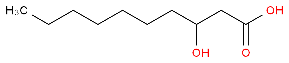 3-hydroxydecanoic acid_分子结构_CAS_5561-87-5