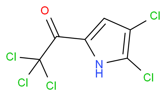 2,2,2-trichloro-1-(4,5-dichloro-1H-pyrrol-2-yl)ethan-1-one_分子结构_CAS_50371-51-2