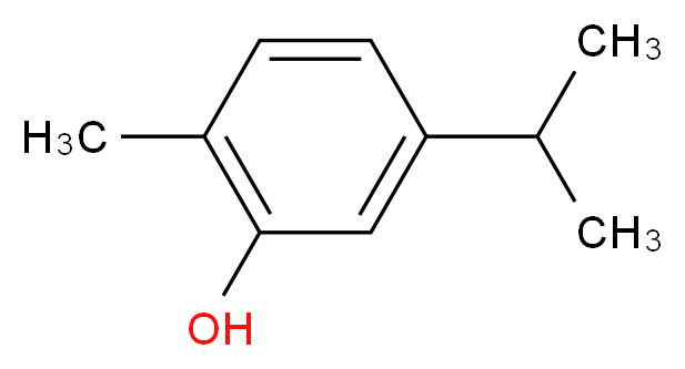 香芹酚_分子结构_CAS_499-75-2)