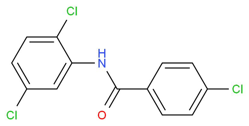 4-chloro-N-(2,5-dichlorophenyl)benzamide_分子结构_CAS_2447-97-4