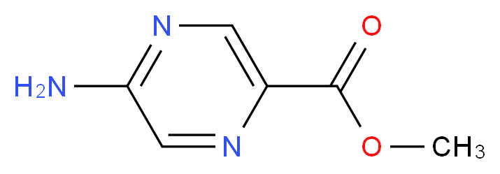 2-Aminopyrazine-5-carboxylic Acid Methyl Ester_分子结构_CAS_13924-94-2)