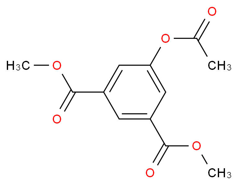 1,3-dimethyl 5-(acetyloxy)benzene-1,3-dicarboxylate_分子结构_CAS_2672-58-4