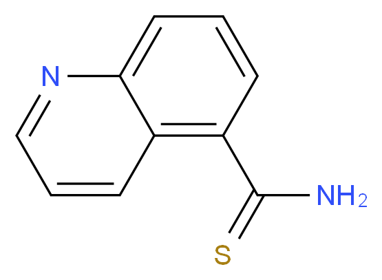 QUINOLINE-5-CARBOTHIOIC ACID AMIDE_分子结构_CAS_855763-66-5)