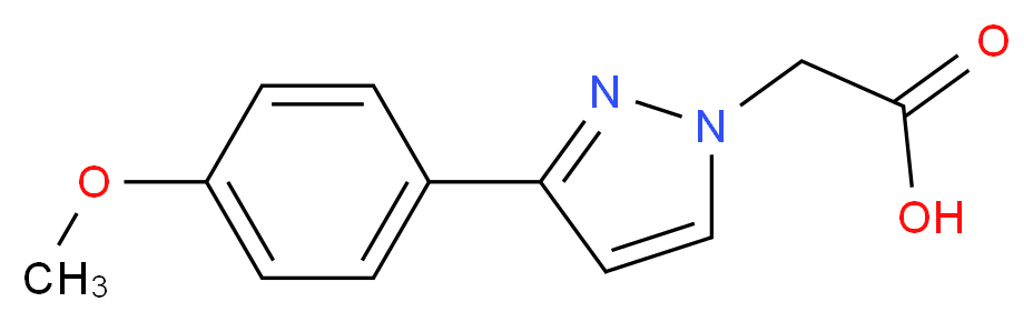 2-(3-(4-Methoxyphenyl)-1H-pyrazol-1-yl)acetic acid_分子结构_CAS_959584-25-9)