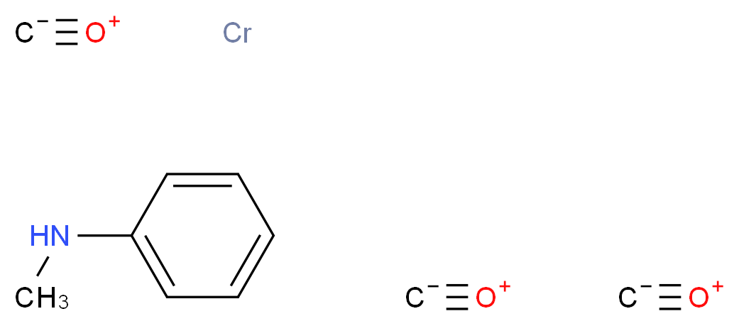 N-methylaniline tris(methanidylidyneoxidanium) chromium_分子结构_CAS_12241-41-7