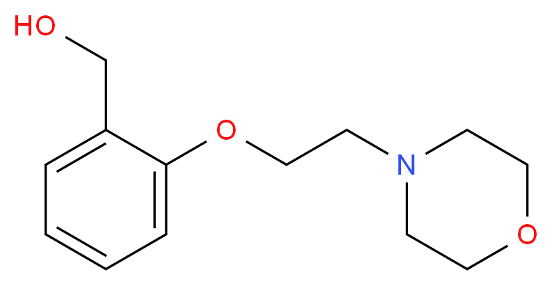 {2-[2-(morpholin-4-yl)ethoxy]phenyl}methanol_分子结构_CAS_106276-04-4