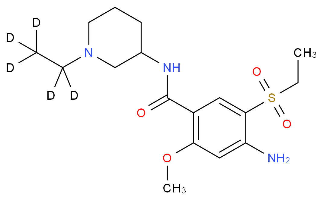 4-Amino-N-(1-ethyl-3-piperidinyl)-5-(ethylsulfonyl)-2-methoxybenzamide-d5_分子结构_CAS_)