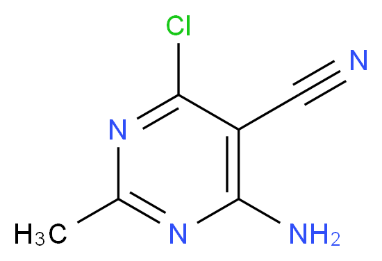 4-AMINO-6-CHLORO-2-METHYLPYRIMIDINE-5-CARBONITRILE_分子结构_CAS_76574-37-3)