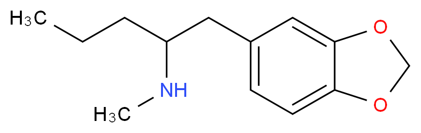 [1-(2H-1,3-benzodioxol-5-yl)pentan-2-yl](methyl)amine_分子结构_CAS_952016-78-3