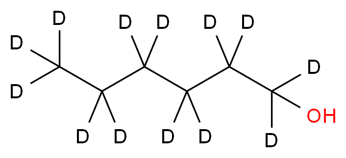 (<sup>2</sup>H<sub>1</sub><sub>3</sub>)hexan-1-ol_分子结构_CAS_204244-84-8