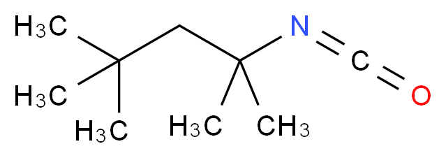 2-isocyanato-2,4,4-trimethylpentane_分子结构_CAS_1611-57-0