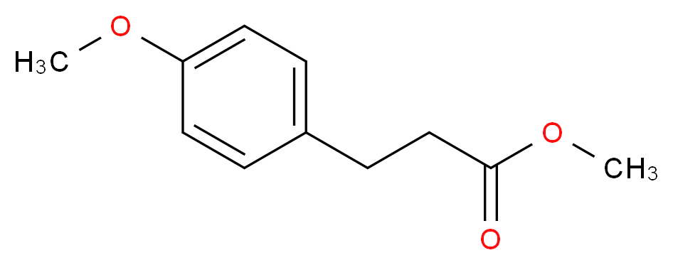 Methyl 3-(4-methoxyphenyl)propanoate_分子结构_CAS_15823-04-8)