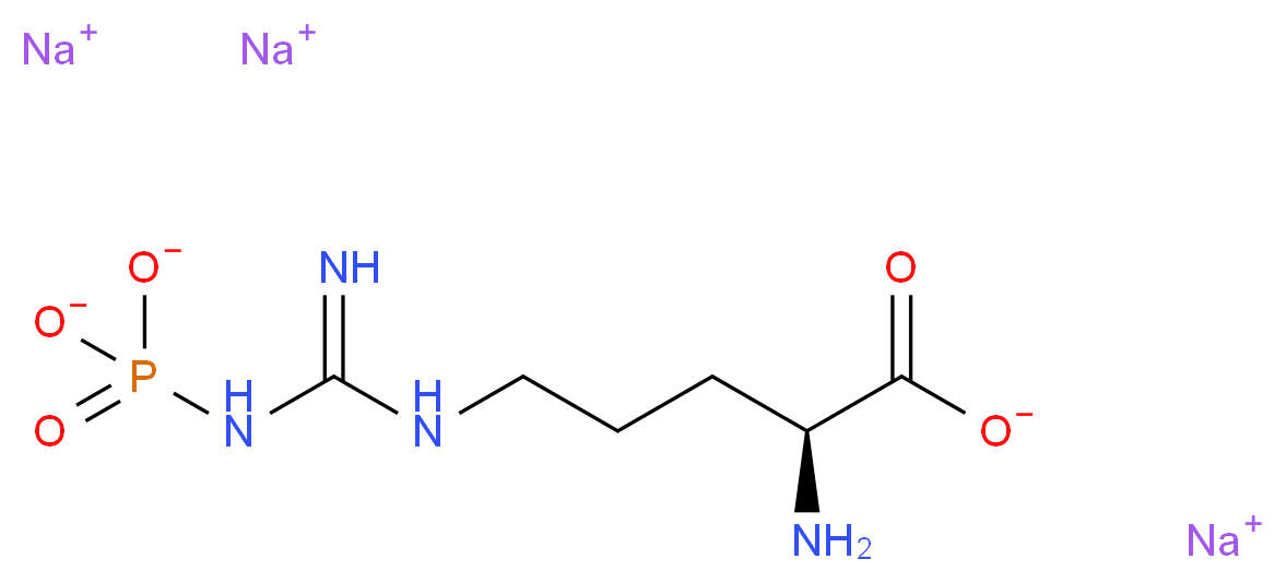 Phospho-L-arginine Trisodium Salt_分子结构_CAS_1189-11-3)