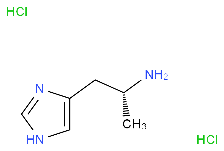 (2R)-1-(1H-imidazol-4-yl)propan-2-amine dihydrochloride_分子结构_CAS_75614-89-0