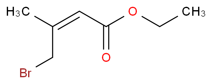 (Z)-Ethyl 4-Bromo-3-methyl-2-butenoate_分子结构_CAS_51371-55-2)