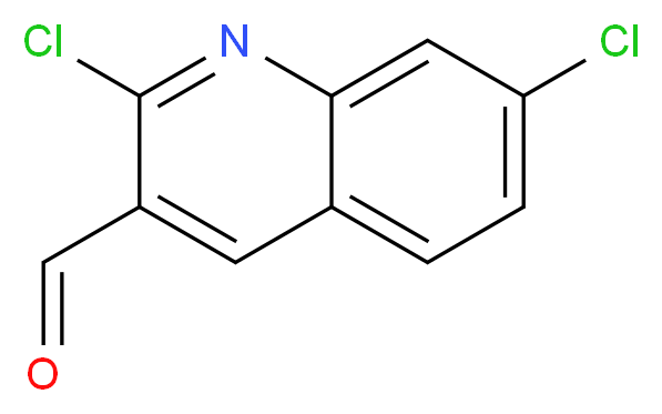 2,7-DICHLOROQUINOLINE-3-CARBOXALDEHYDE_分子结构_CAS_73568-33-9)