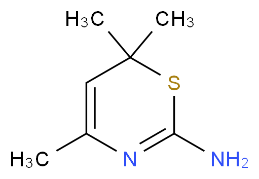 4,6,6-Trimethyl-6H-[1,3]thiazin-2-ylamine_分子结构_CAS_2953-81-3)