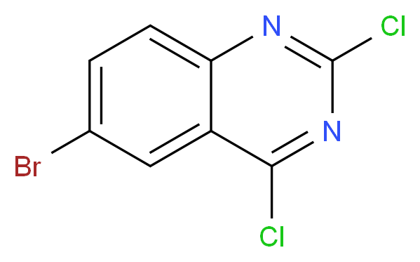 6-bromo-2,4-dichloroquinazoline_分子结构_CAS_102393-82-8