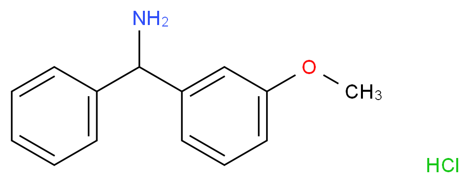 C-(3-Methoxy-phenyl)-C-phenyl-methylamine hydrochloride_分子结构_CAS_)