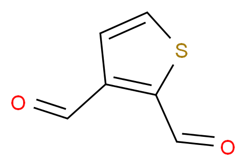 2,3-Thiophenedicarboxaldehyde_分子结构_CAS_932-41-2)