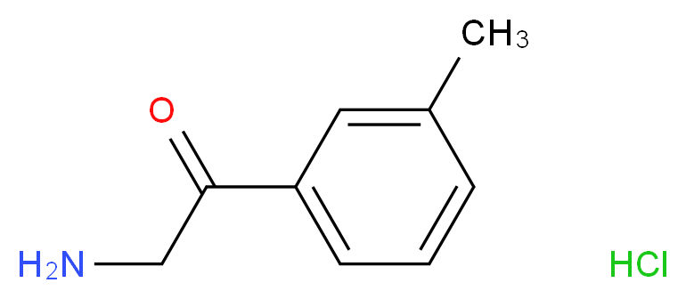 2-Amino-1-(m-tolyl)ethanone hydrochloride_分子结构_CAS_70785-83-0)