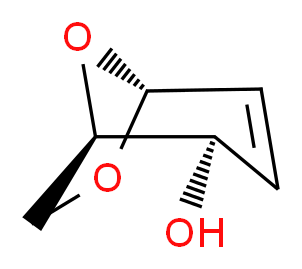 (1R,2R,5R)-6,8-dioxabicyclo[3.2.1]oct-3-en-2-ol_分子结构_CAS_52630-81-6