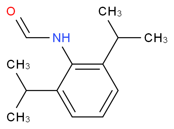 N-(2,6-二异丙基苯基)甲酰胺_分子结构_CAS_84250-69-1)