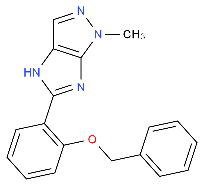 5-[2-(benzyloxy)phenyl]-1-methyl-1,4-dihydroimidazo[4,5-c]pyrazole_分子结构_CAS_)