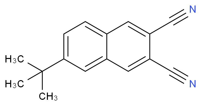 6-tert-butylnaphthalene-2,3-dicarbonitrile_分子结构_CAS_32703-82-5